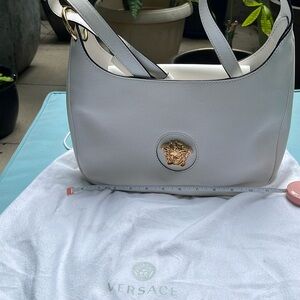 Versace Medusa Hobo large shoulder bag, never worn. White and Gorgeous!